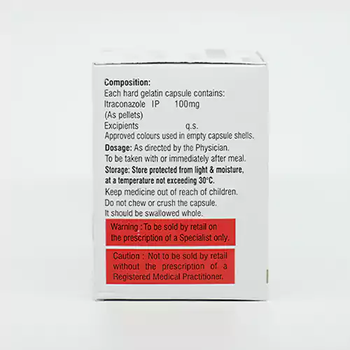 ItroZem-100 Itraconazole Capsules IP 100 mg